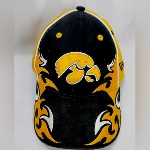 New Era Iowa Hawkeyes Flame Hat Size Youth One Size Adjustable Black Yellow NCAA